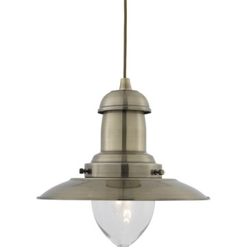 Searchlight - FISHERMAN Cable Pendant 1xE27/60W/230V Brass