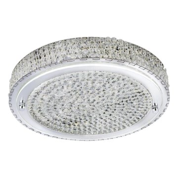 Searchlight - LED Ceiling light FLUSH LED/24W/230V d. 40 cm chrome