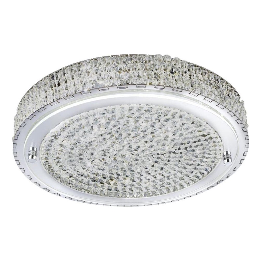 Searchlight - LED Ceiling light FLUSH LED/24W/230V d. 40 cm chrome