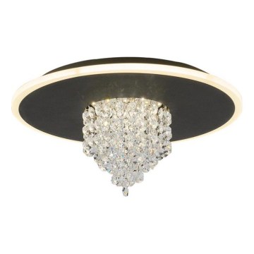 Searchlight - LED Dimmable Ceiling Light DELUGE LED/20W/230V dia. 31.5 cm black