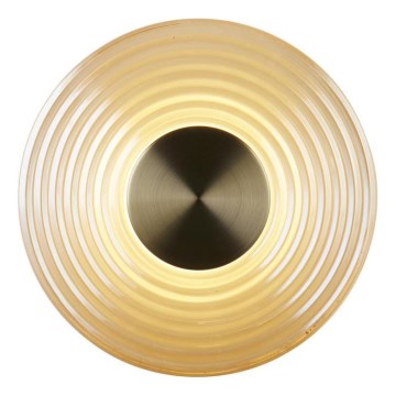 Searchlight - LED Dimmable Wall Light CLEO LED/9.4W/230V Brass