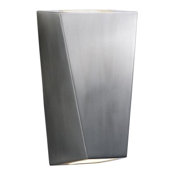 Searchlight - LED Outdoor wall light OUT 2xGU10/3W/230V IP44 silver