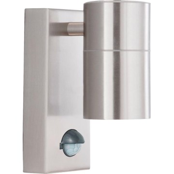 Searchlight - LED Outdoor wall light with a sensor METRO 1xGU10/3W/230V IP44