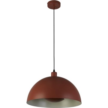 Searchlight - MARS Cable-Hung Pendant 1x E27/60W/230V, dia. 25 cm, Brick Red