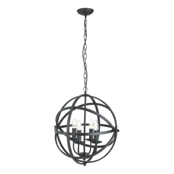 Searchlight - ORBIT chain-hung chandelier 4xE14/60W/230V black