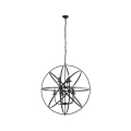 Searchlight - ORBIT Chain-Hung Chandelier 8xE14/60W/230V Black