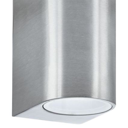 Searchlight - Outdoor wall light LEDO 2xGU10/6W/230V IP44 silver