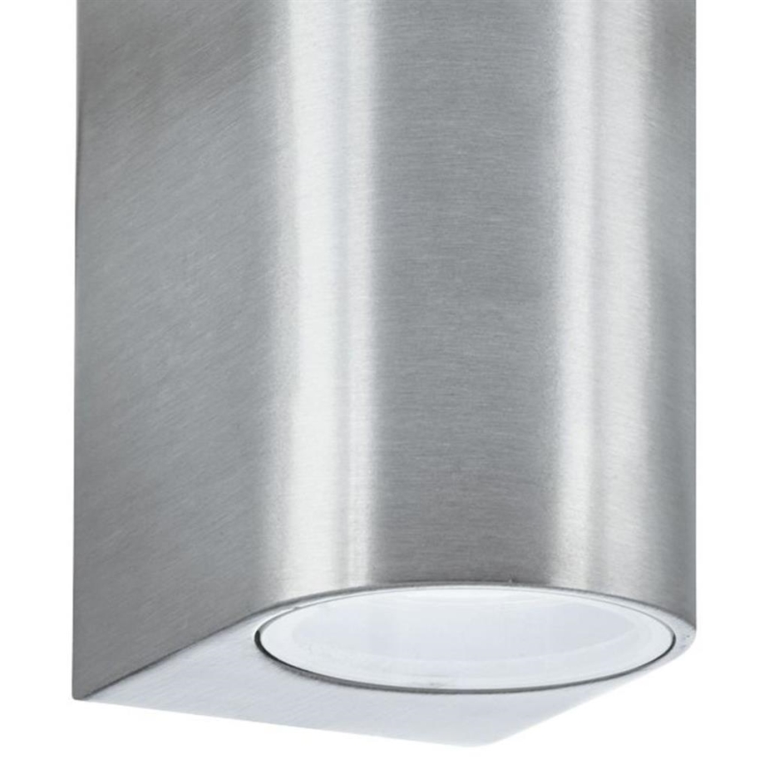Searchlight - Outdoor wall light LEDO 2xGU10/6W/230V IP44 silver