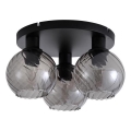 Searchlight - RADIANCE ceiling light 3xE27/60W/230V Ø 37.5 cm black