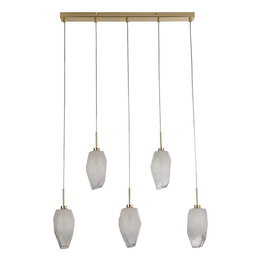 Searchlight - ROCKY cable-suspended chandelier 5xG9/33W/230V