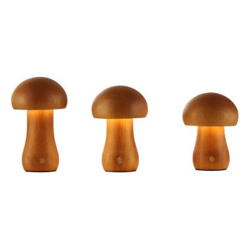 Searchlight - Set of 3 MUSHROOM LED Desk Lamps, 1.1W/5V, 800 mAh