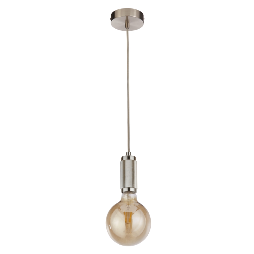 Searchlight - SUSPENSION cable pendant 1xE27/60W/230V silver