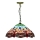 Searchlight - Tiffany chandelier on a chain DRAGONFLY 1xE27/60W/230V