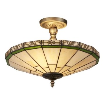 Searchlight - Tiffany surface-mounted chandelier NEW YORK 2xE14/40W/230V