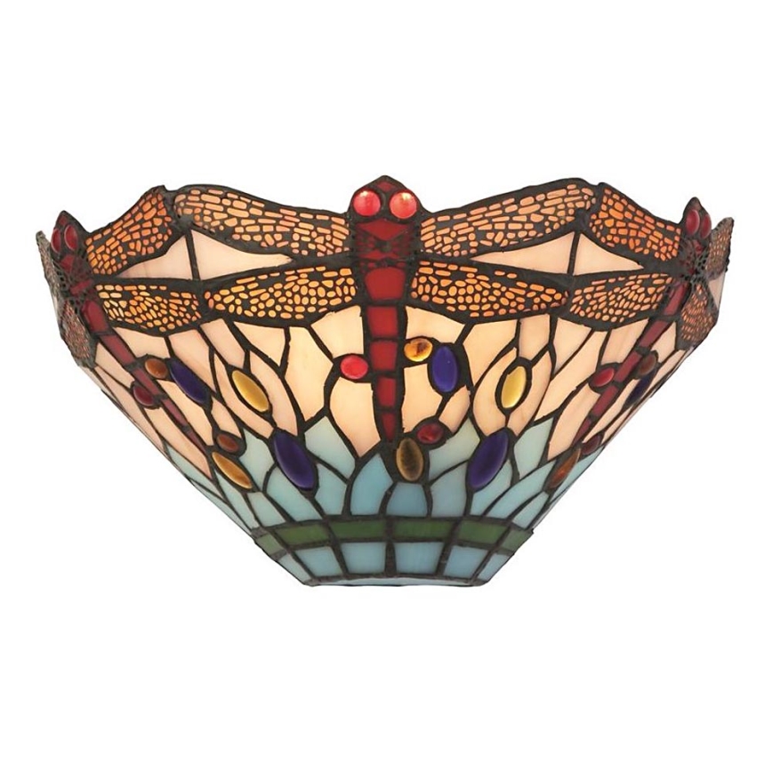 Searchlight - Tiffany wall light DRAGONFLY 1xE14/60W/230V