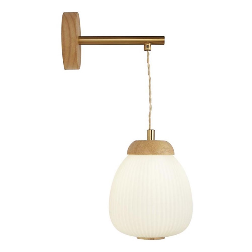 Searchlight - Wall lamp ELLA 1xE14/7W/230V beech