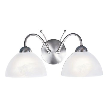 Searchlight - Wall lamp MILANESE 2xE14/60W/230V matte chrome