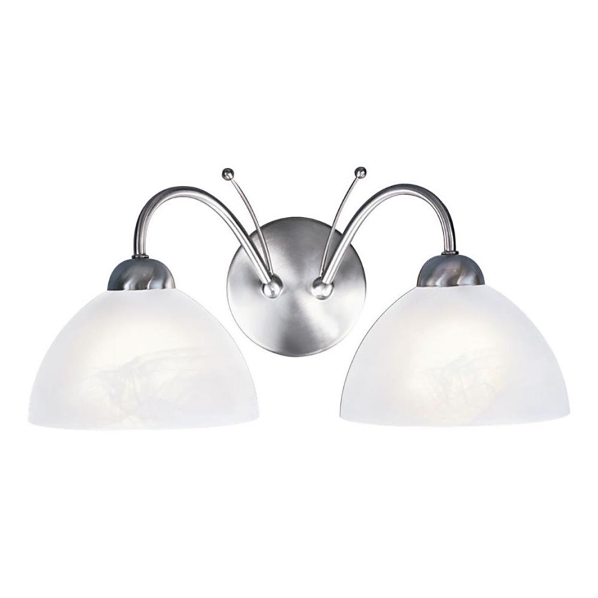 Searchlight - Wall lamp MILANESE 2xE14/60W/230V matte chrome