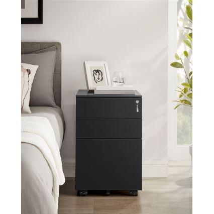 SECURIO Office Pedestal, Black