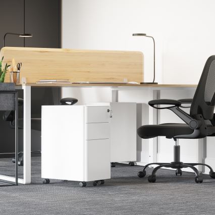 SECURIO Office Pedestal, White