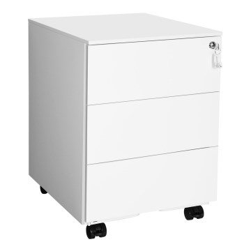 SECURIO Office Pedestal, White