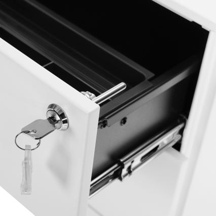 SECURIO Office Pedestal, White