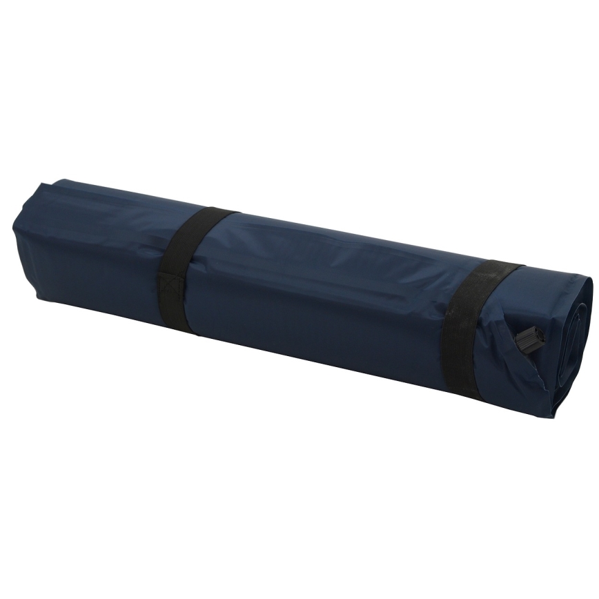 Self-inflating camping mat blue