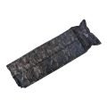 Self-inflating camping mat with pillow camouflage