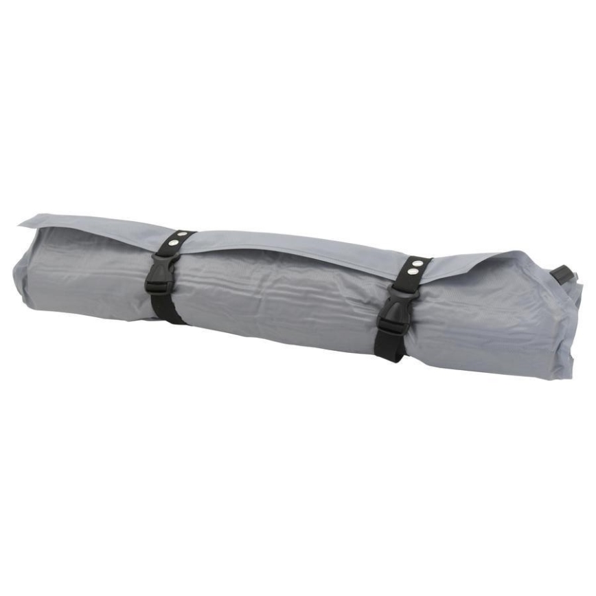 Self-inflating mat with a pillow 180x66 cm grey