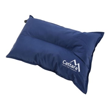Self-inflating pillow blue