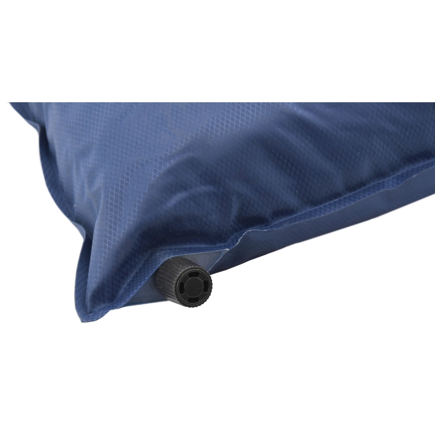 Self-inflating pillow blue