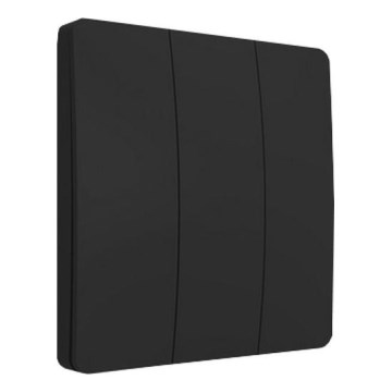 Self-powered wireless 3-pole switch IP67 — Black