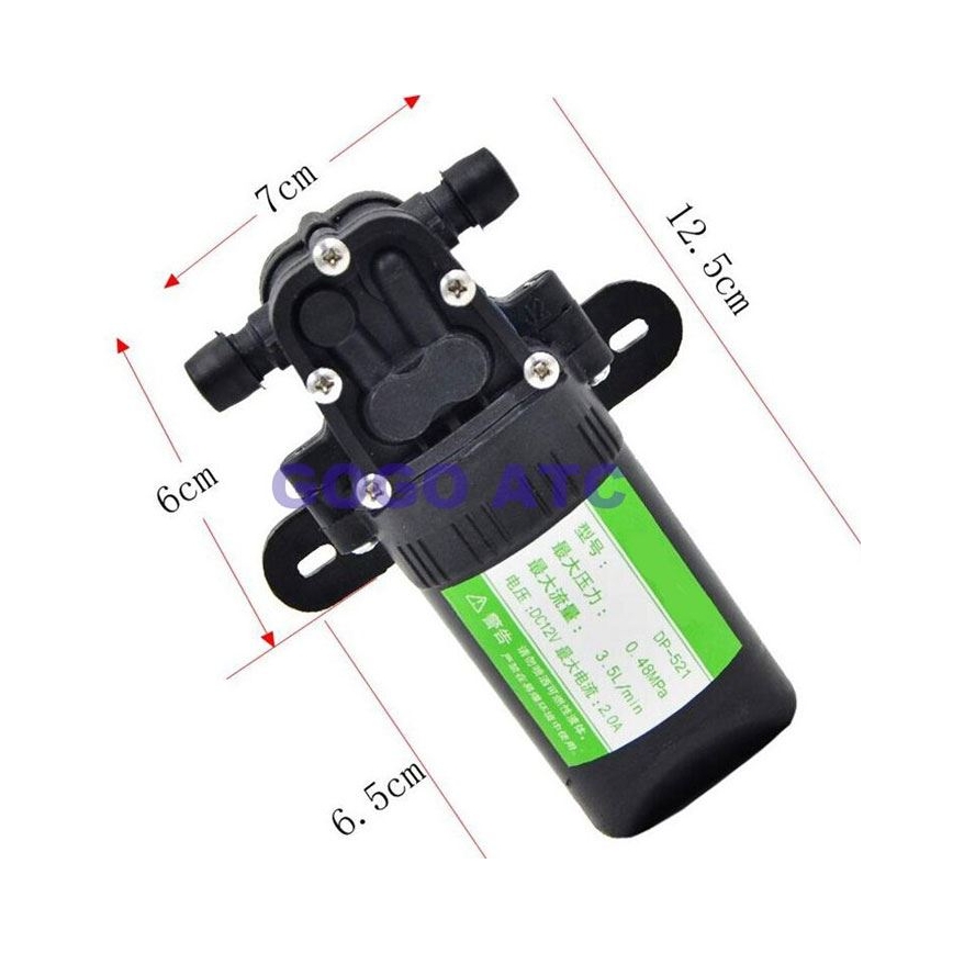 Self-priming 12V diaphragm pump — 3.5 L/min