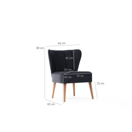 SELI Armchair in Anthracite