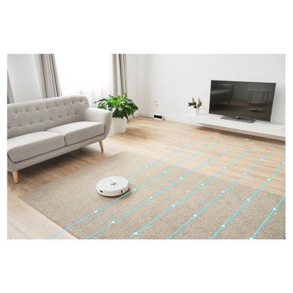 Sencor - 2-in-1 Robot Vacuum with Mop, 50 W / 5000 mAh, Wi-Fi, White + Remote Control