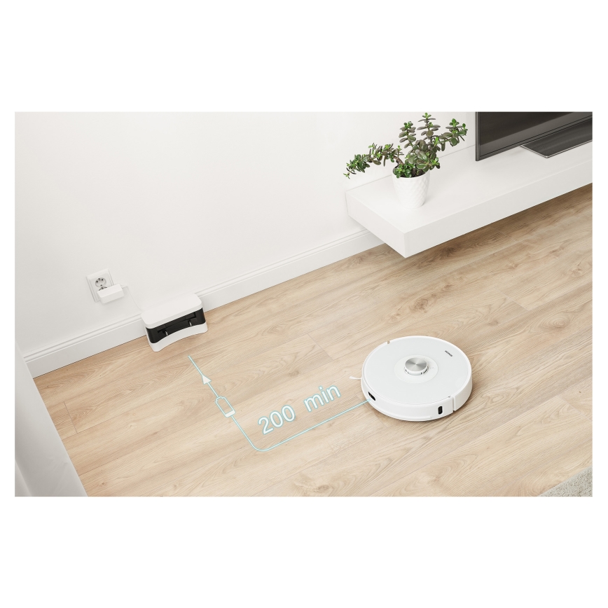 Sencor - 2-in-1 Robot Vacuum with Mop, 50 W / 5000 mAh, Wi-Fi, White + Remote Control