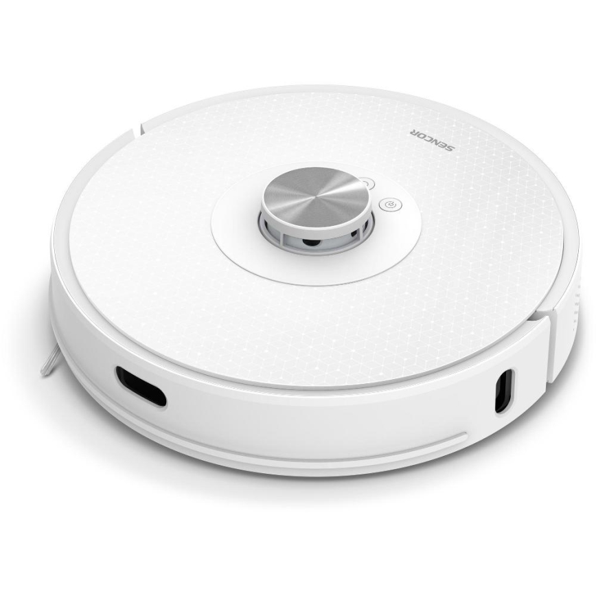Sencor - 2-in-1 Robot Vacuum with Mop, 50 W / 5000 mAh, Wi-Fi, White + Remote Control
