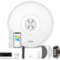 Sencor - 2-in-1 Robot Vacuum with Mop, 50 W / 5000 mAh, Wi-Fi, White + Remote Control