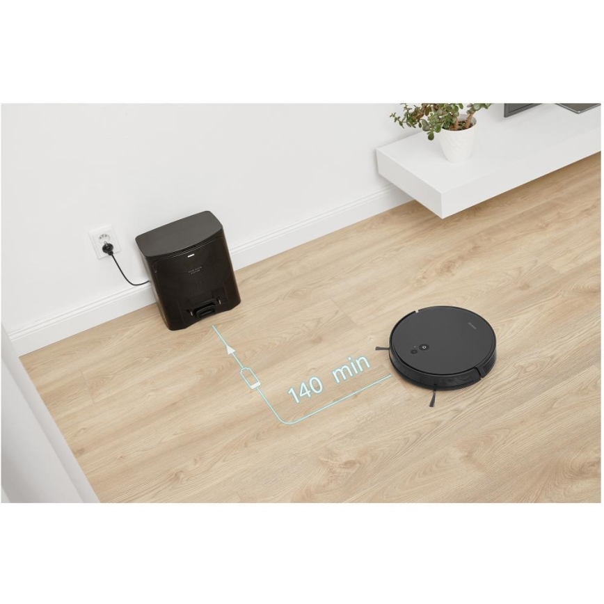 Sencor - 2-in-1 Robot Vacuum and Mop, 16 W / 2600 mAh, Wi-Fi, Black + Remote Control