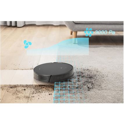 Sencor - 2-in-1 Robot Vacuum and Mop, 16 W / 2600 mAh, Wi-Fi, Black + Remote Control
