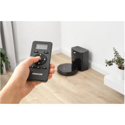 Sencor - 2-in-1 Robot Vacuum and Mop, 16 W / 2600 mAh, Wi-Fi, Black + Remote Control