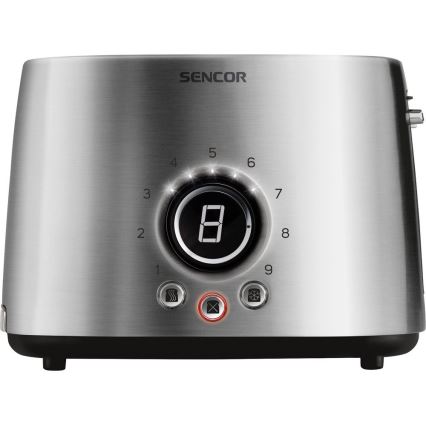 Sencor - 2-Slice Toaster with Warming Rack, 1000 W / 230 V, Silver