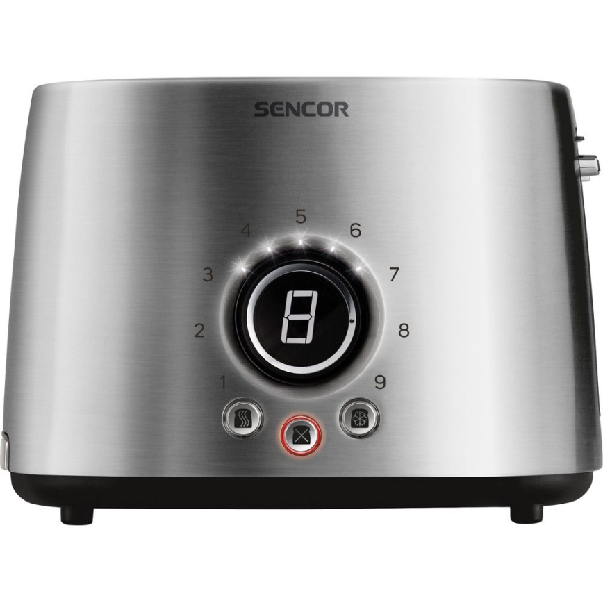 Sencor - 2-Slice Toaster with Warming Rack, 1000 W / 230 V, Silver