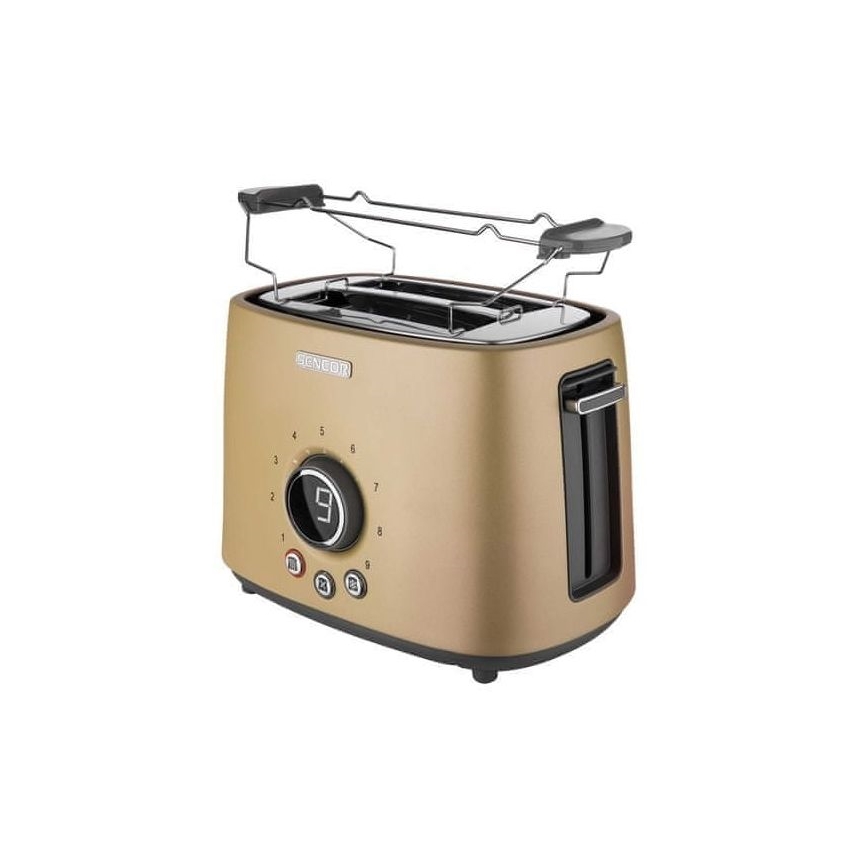 Sencor - 2-Slice Toaster with Warming Rack 1000W/230V Beige
