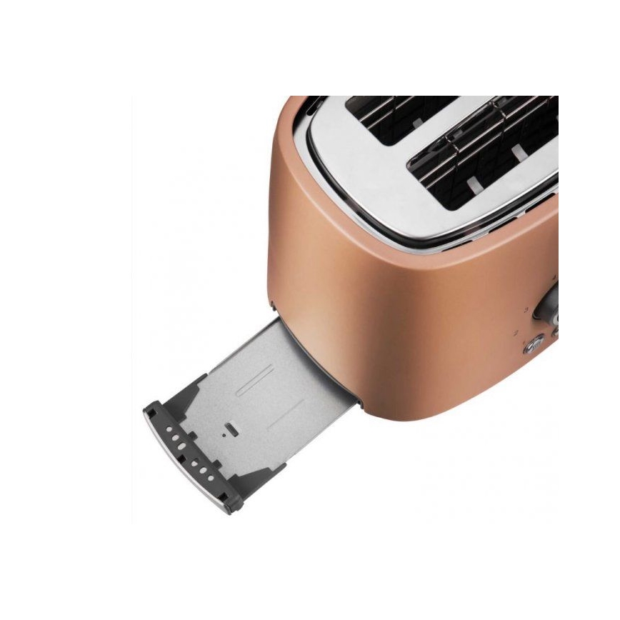 Sencor - 2-Slice Toaster with Warming Rack 1000W/230V, Copper