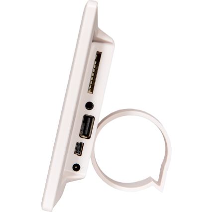 Sencor - 7 Digital Photo Frame with Speaker, 230V, White + Remote Control