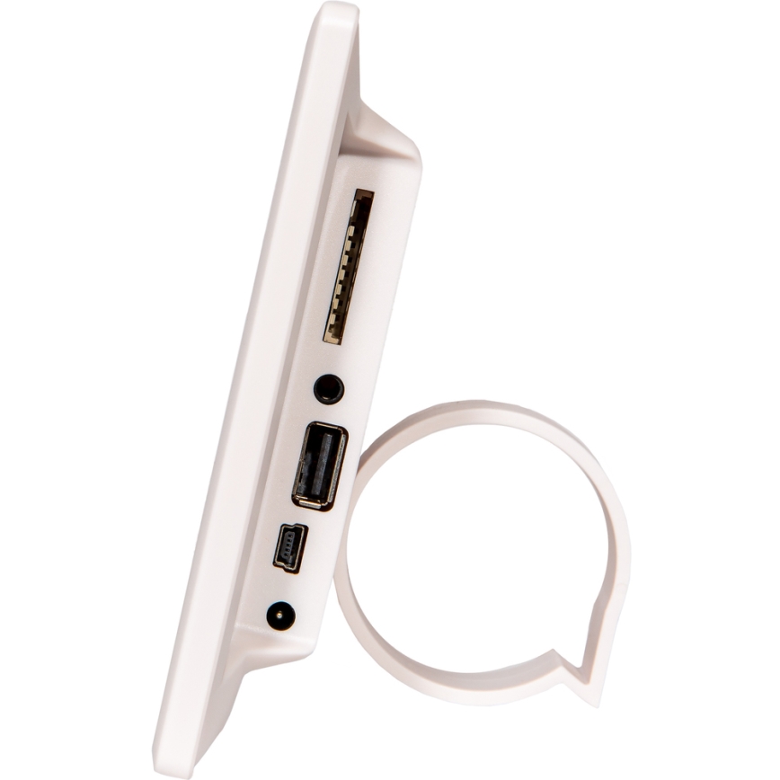 Sencor - 7 Digital Photo Frame with Speaker, 230V, White + Remote Control