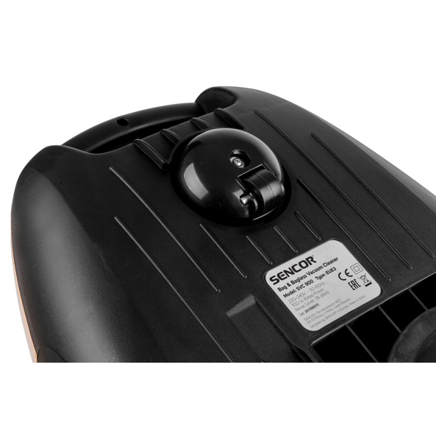Sencor - Bag/bagless vacuum cleaner 4,5 l/3 l 700W/230V gold