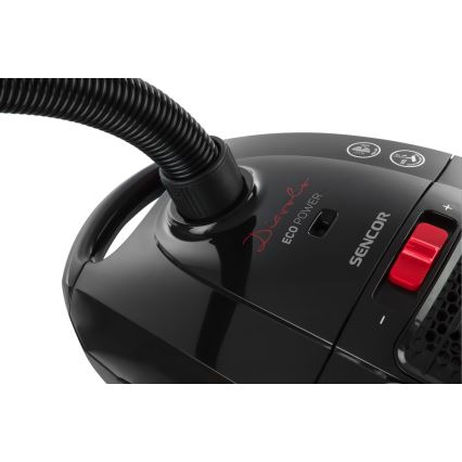 Sencor - Bag vacuum cleaner 3 l 700W/230V black/red