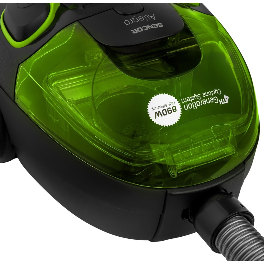 Sencor - Bagless vacuum cleaner 1,5 l 890W/230V green/black